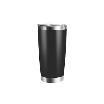 Beschichteter Edelstahl-Trinkbecher, Schwarz