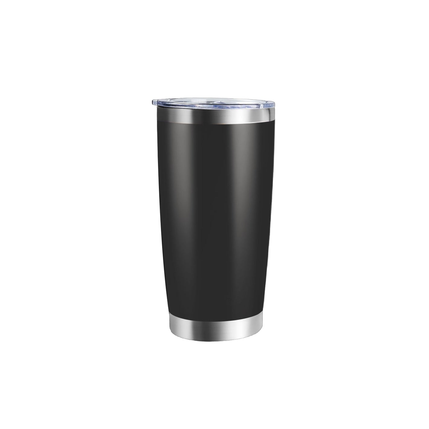 Beschichteter Edelstahl-Trinkbecher, Schwarz
