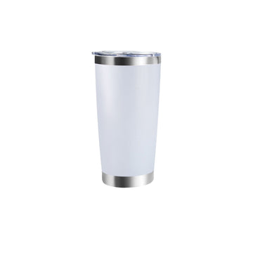Beschichteter Edelstahl-Trinkbecher, Weiß