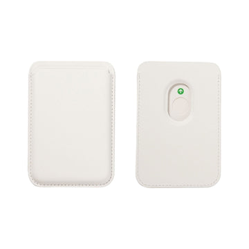Magnetisches Leder-Kartenhalter für iPhone, 2 Stk, Weiß