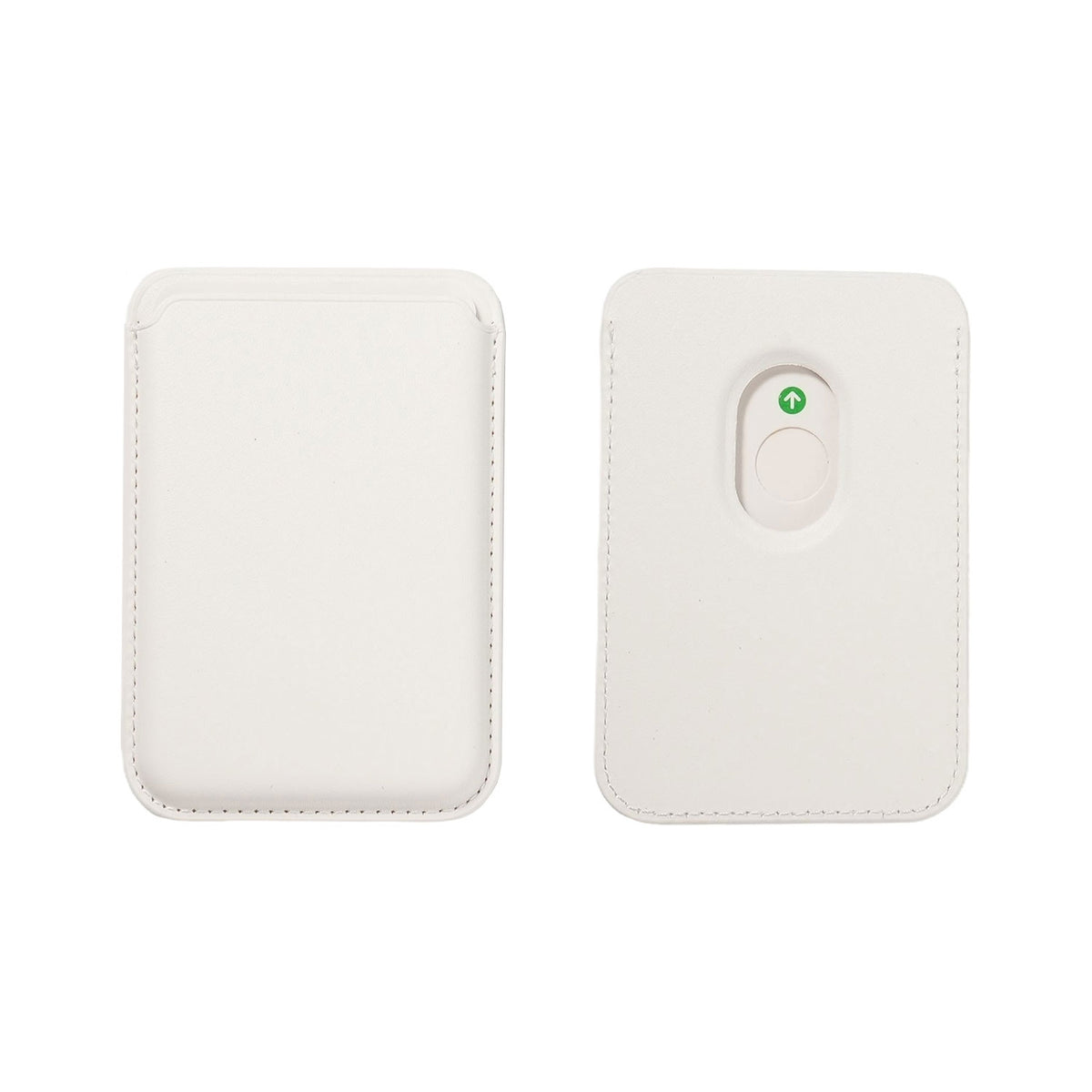 Magnetisches Leder-Kartenhalter für iPhone, 2 Stk, Weiß