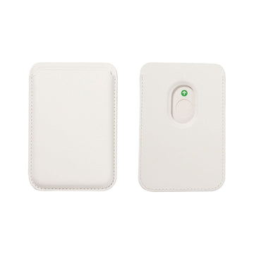 Magnetisches Leder-Kartenhalter für iPhone, 2 Stk, Weiß