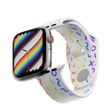 Farbige Gravuren auf dem Apple Watch Silikonarmband