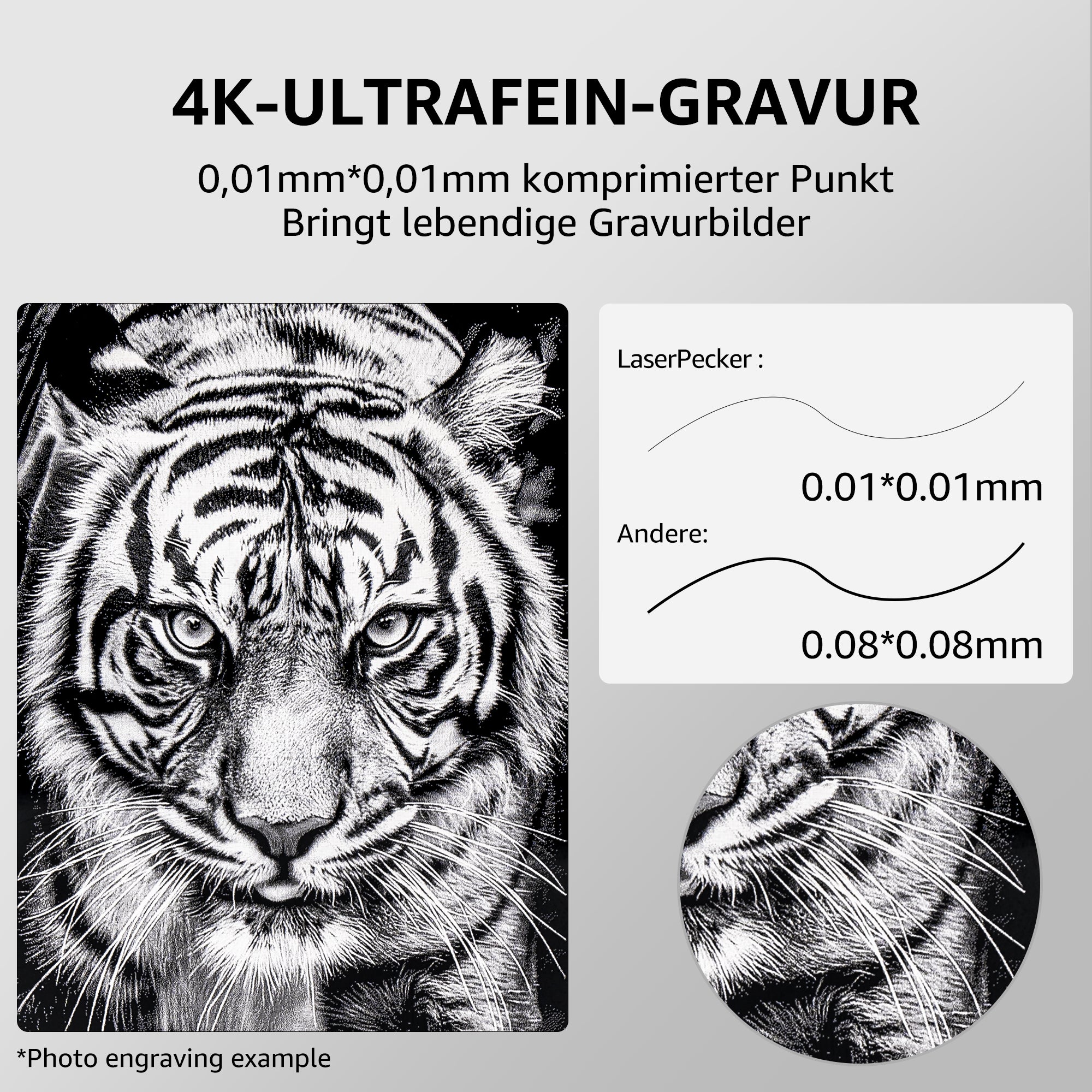 LP3 mit 0,01 mm komprimierter Punkt