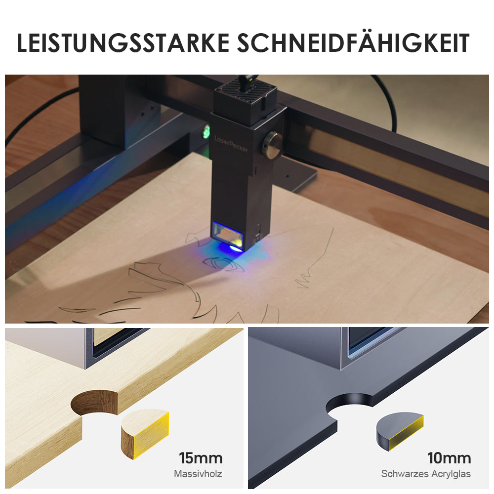 LaserPecker LX1 Laserschneider mit starker Schneidefähigkeit