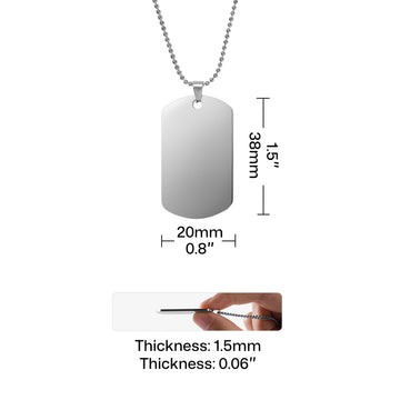 Abmessungen: 38 x 20 x 1,5 mm