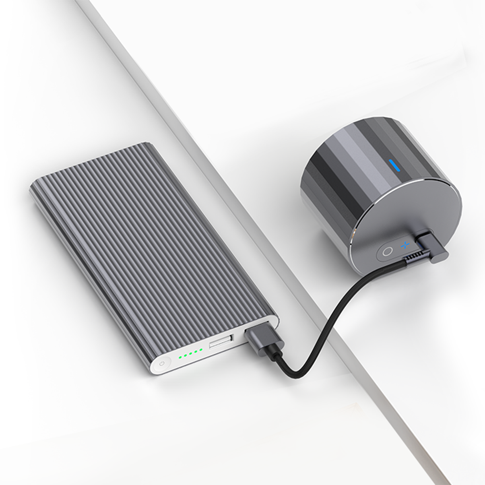 LP1 Pro Laserkopf mit Powerbank betrieben
