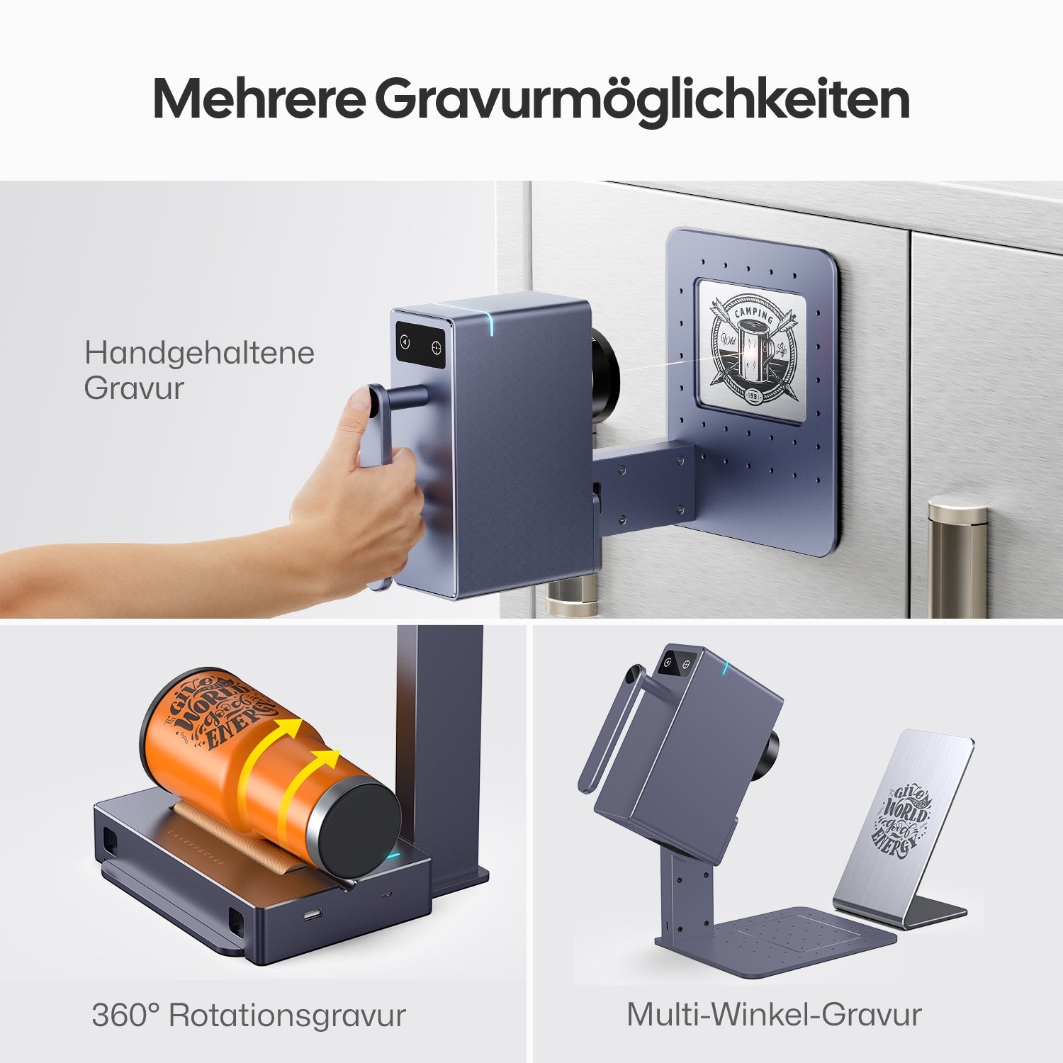 Mehrere Gravurmöglichkeiten