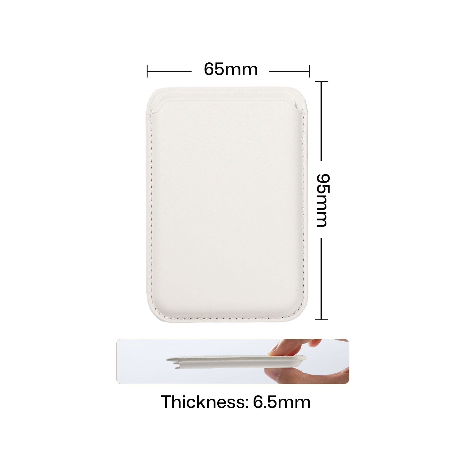 Abmessungen: 95 x 65 x 6,5 mm