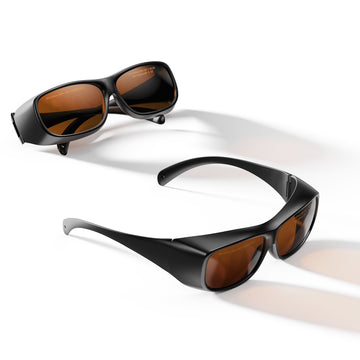 Sicherheitsbrille im normalen und gefalteten Zustand