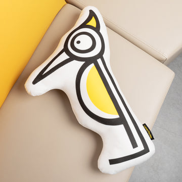 LaserPecker Markenkissen auf dem Sofa