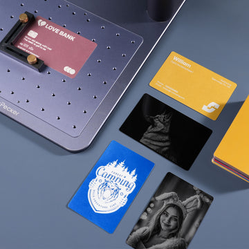 Foto-, Text- und Logogravur auf der Karte