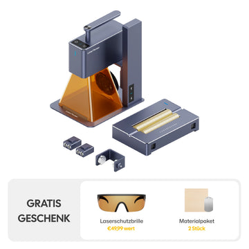 LaserPecker LP2 Lasergravierer, vielseitiges elektrisches Rotationsmodul und Gratis Geschenk.