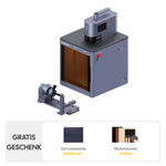 LaserPecker LP5 Safeguard Business Bundle – geschlossener 20W Dual-Lasergravierer mit Rotationsmodul, gratis Geschenk: Schneideplatte im Wert von 35,99 € und Materialpaket mit 10 Stück.