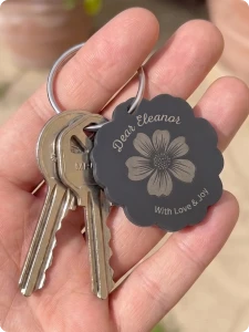 TPU-Schlüsselanhänger mit personalisiertem Text
