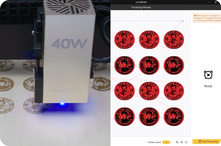 Benutzerfreundliche Lasergravur-Software mit intuitiver Pfaderstellung für 3D-Druck-Hobbyanwender