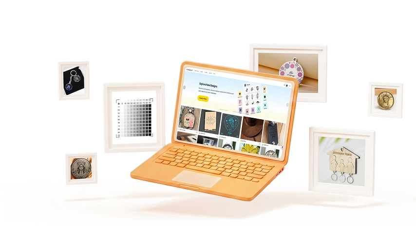 Beginner-friendly LaserPecker LDS software featuring parameter templates and easy processing modes.