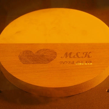 LaserPecker LP4 laser cutting and engraving process running on a workspace.