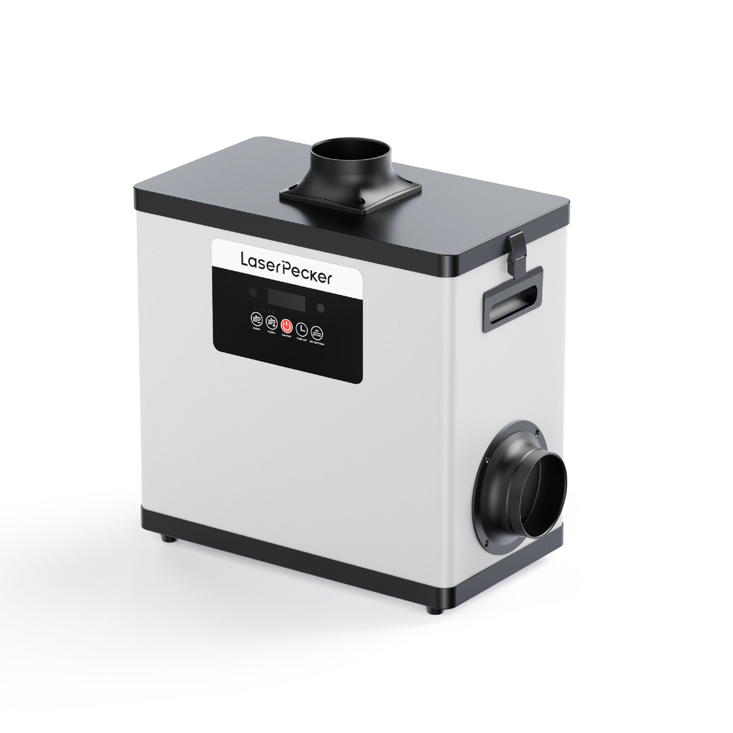 LaserPecker LX2 Desktop Rauchreiniger – Luftreiniger mit 4-Stufen-Filtersystem (HEPA + Aktivkohle) zur Beseitigung von Laserrauch und Gerüchen für einen sauberen, gesunden Arbeitsplatz.