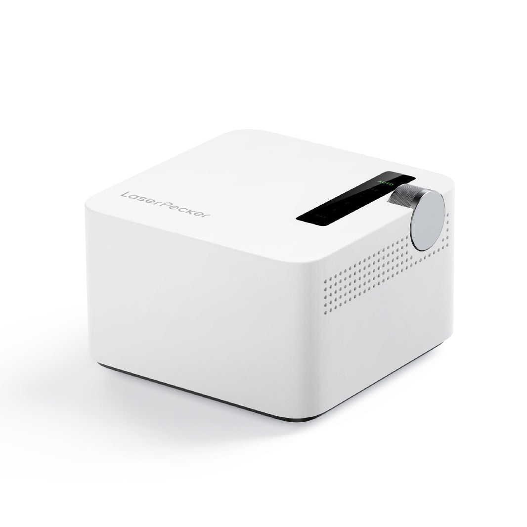 LaserPecker LX2 Smart Air Assist – Luftunterstützung für saubere Schnittkanten und zum Wegblasen von Verbrennungsrückständen während des Laserschneidens.