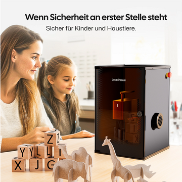 LaserPecker Standardgehäuse – zertifizierte Laserschutzabdeckung für LP2, LP2 Plus und LP4 zur Erhöhung der Laserschutzklasse.