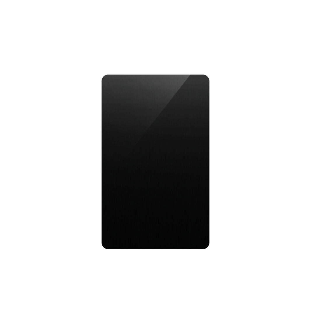 Aluminium-Visitenkarten, Schwarz