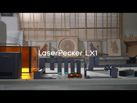 LaserPecker LX1: Faltbarer Lasergravierer und -schneider für Großformate