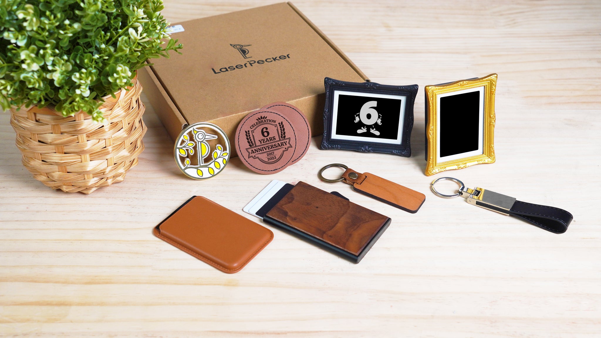 LaserPecker Material-Kit (13 Stk) Unboxing