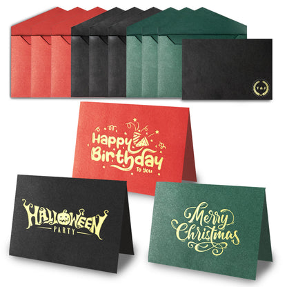 Engravable DIY Envelopes & Greeting Cards (9 Pcs)