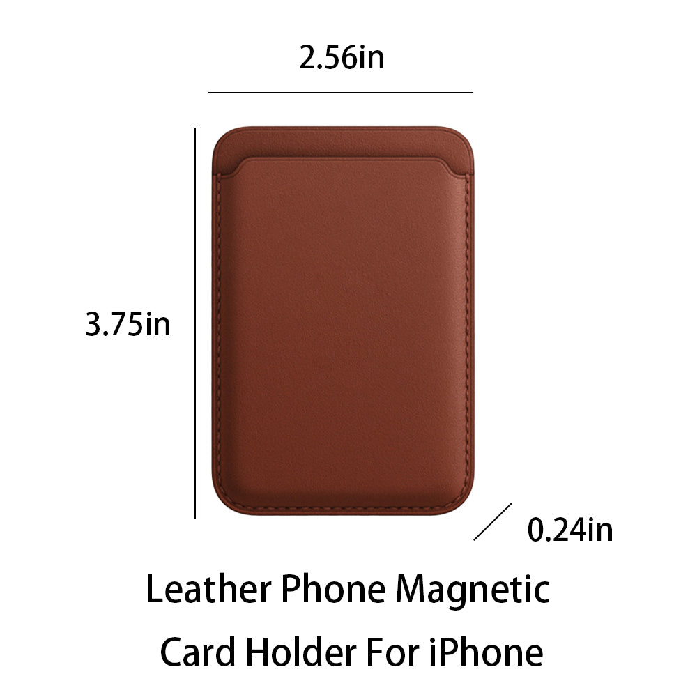 Magnetischer Kartenhalter aus Leder für iPhone (2 Stk) - LaserPecker Deutschland Offiziell