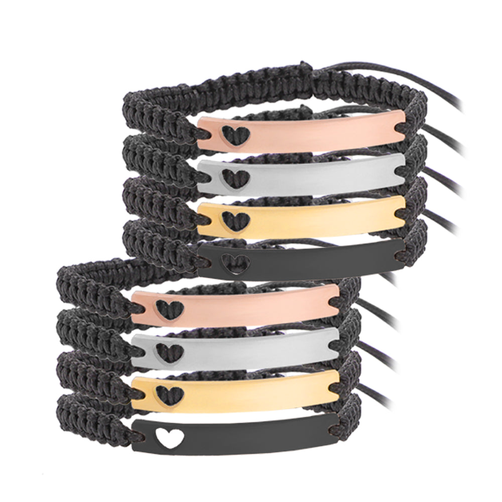 Geflochtenes Edelstahl Armband (8 Stk)
