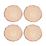 Holz Untersetzer Holzscheibe Rund (4 Stk)