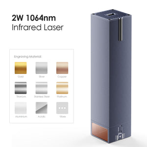 2W 1064nm Infrarot-Lasermodul Gravierbare Materialien